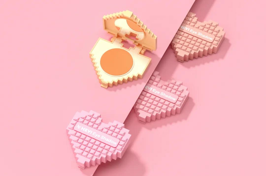Eye shadow，Building blocks，love，Beauty makeup，Japan and South Korea，online retailers，