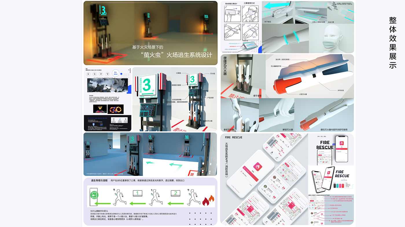 Fire self rescue equipment in public places，