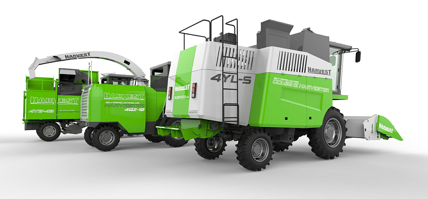 industrial design，construction machinery，Appearance design，Color matching，Coating design，