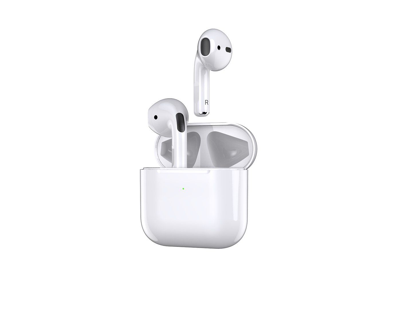 Bluetooth headset，Apple headset，Electronics，Render，Design，