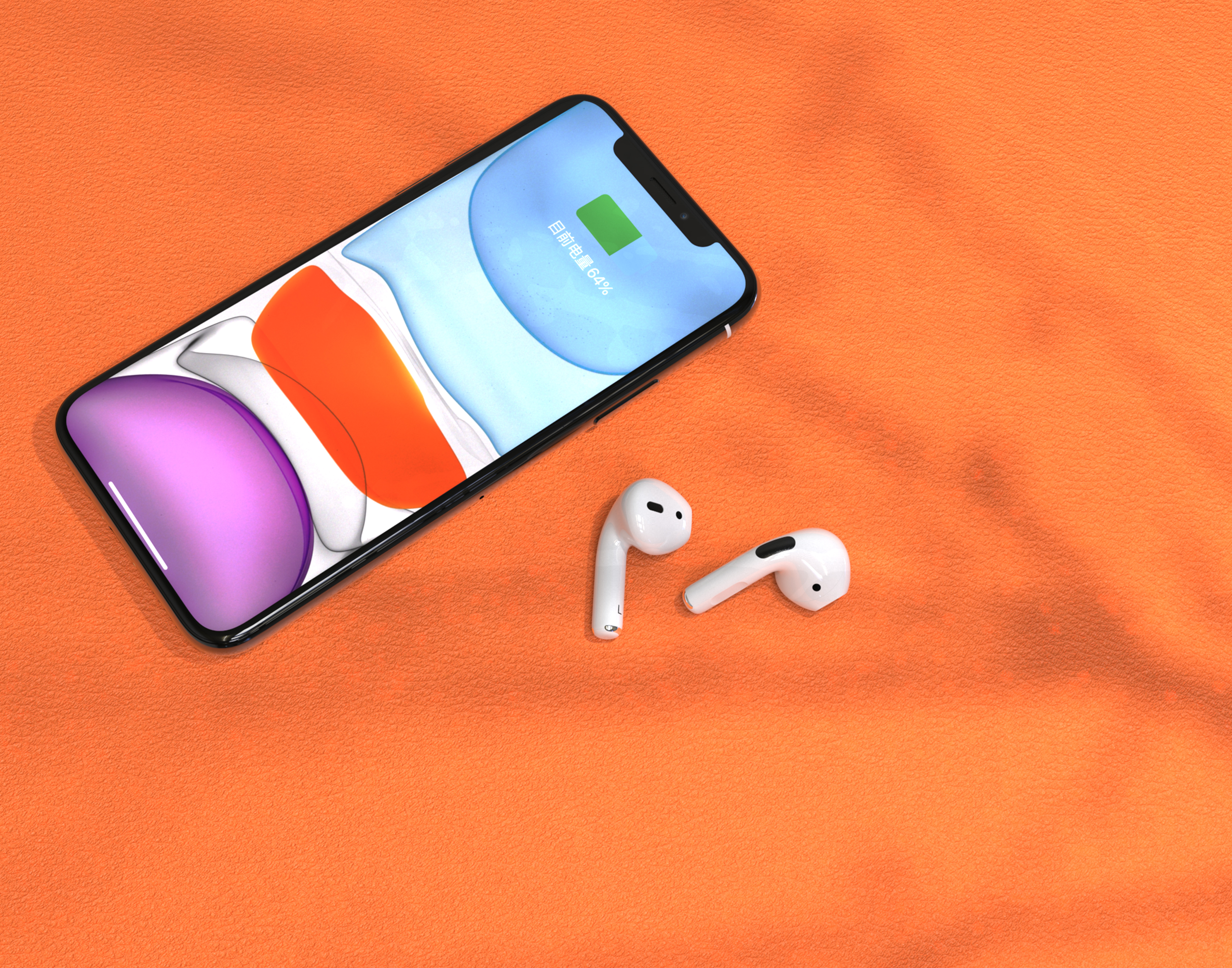 Bluetooth headset，Apple headset，Electronics，Render，Design，