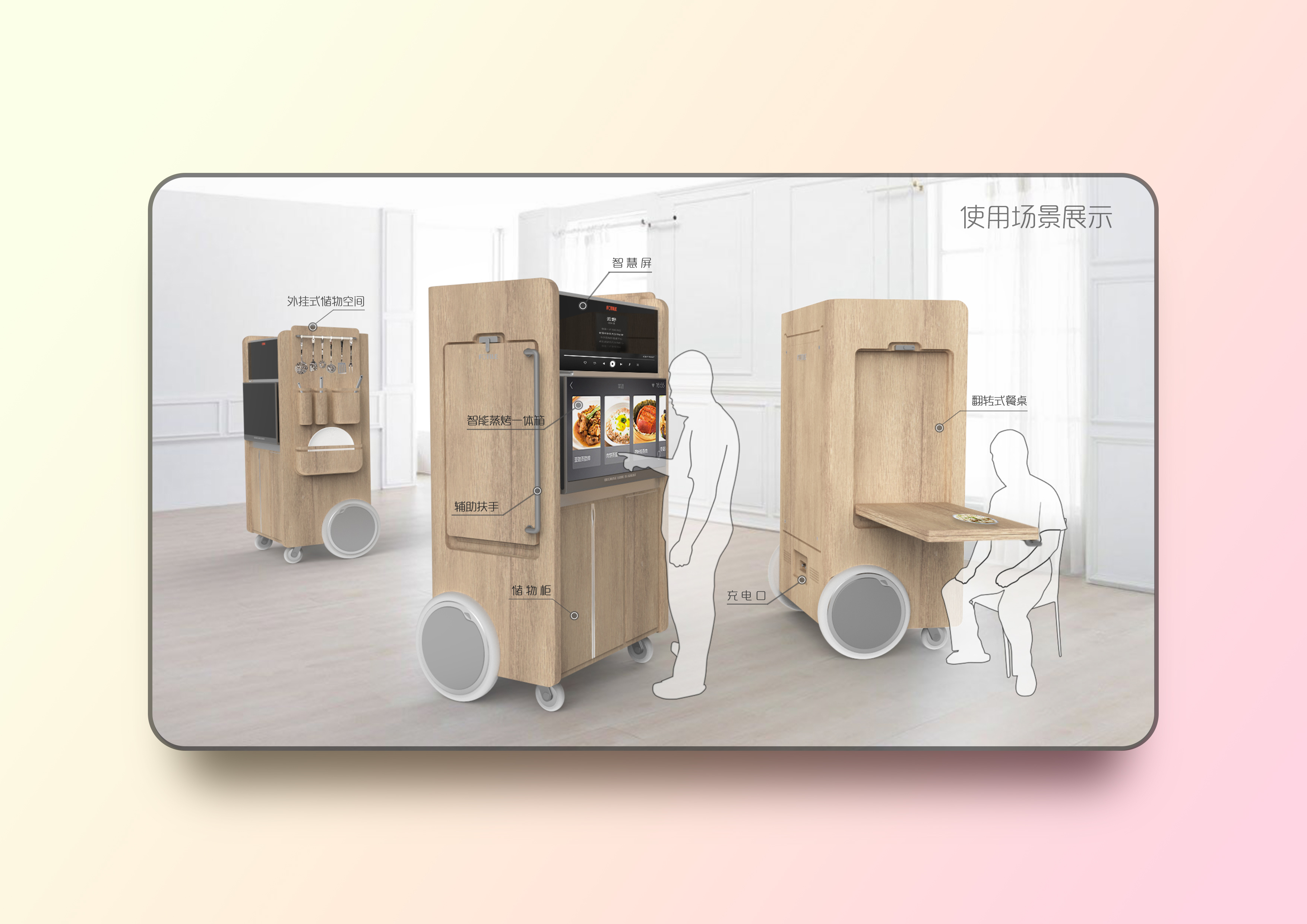 厨具设计,厨房,概念厨房,老年人,移动式,集成式,家居家具