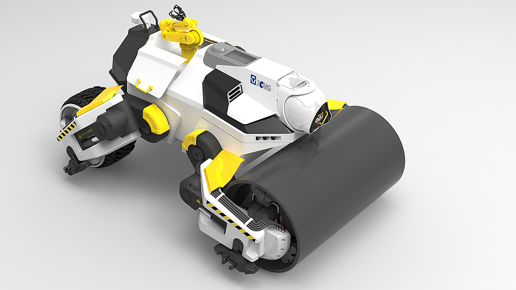 industrial design，Five stones，Roller，vehicle，conceptual design，construction machinery，Five stone design，
