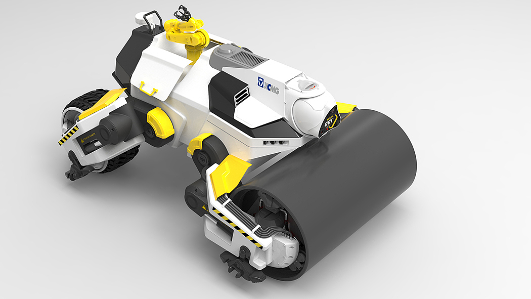 工业设计，五石，压路机，交通工具，概念设计，工程机械，五石设计，