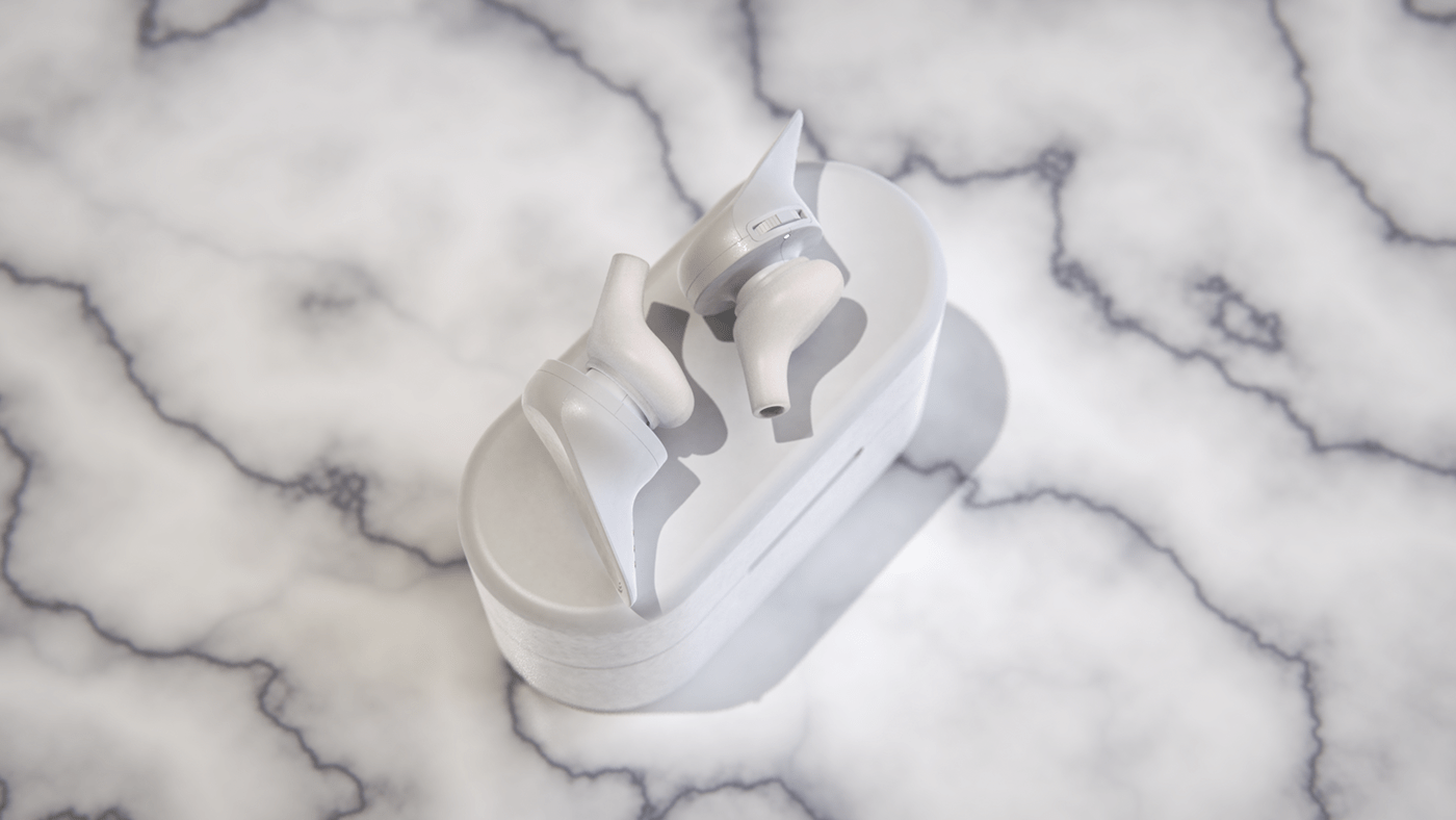 headset，Bluetooth，black and white，visualization，