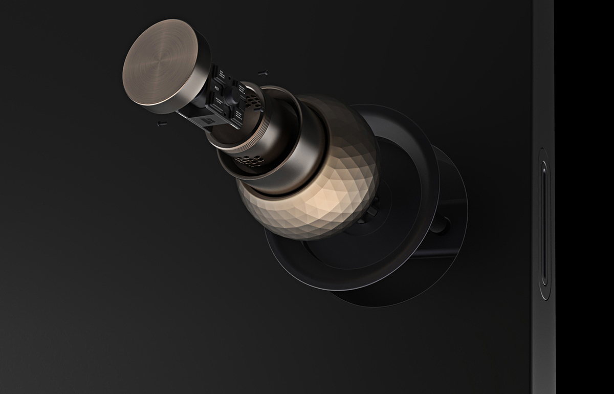 spherical，lock，Door lock，Design rendering，Structural analysis，