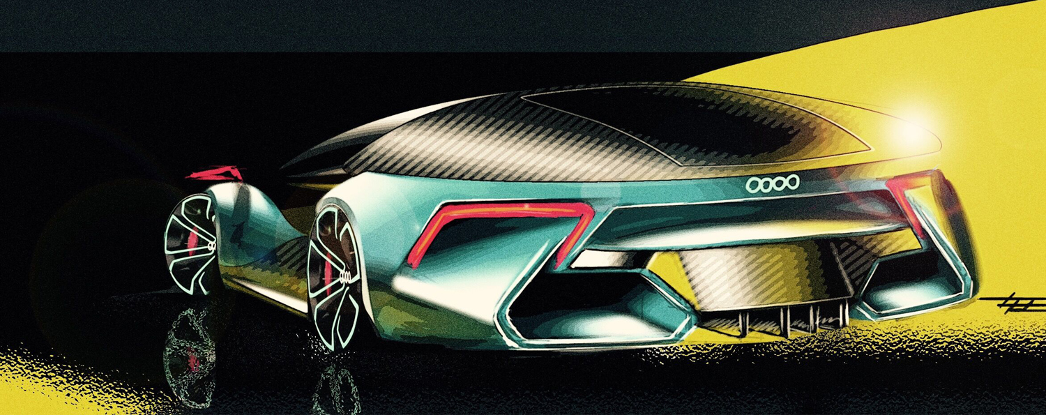 Automobile appearance design，Hand drawing，Automobile design，pretty，