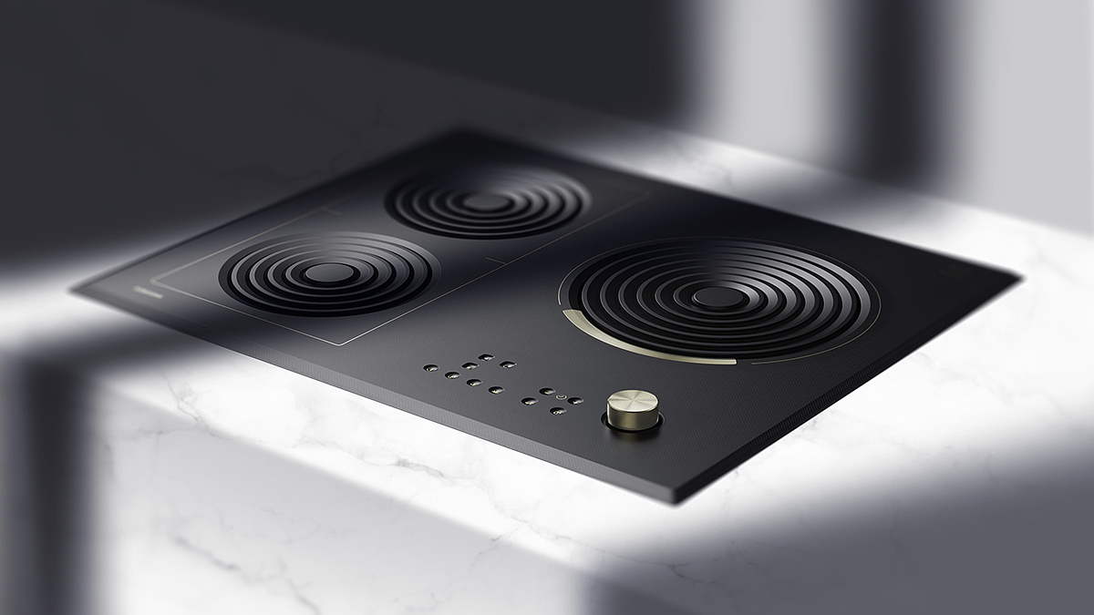 Frying pan，Kitchen supplies，conceptual design，Induction design，