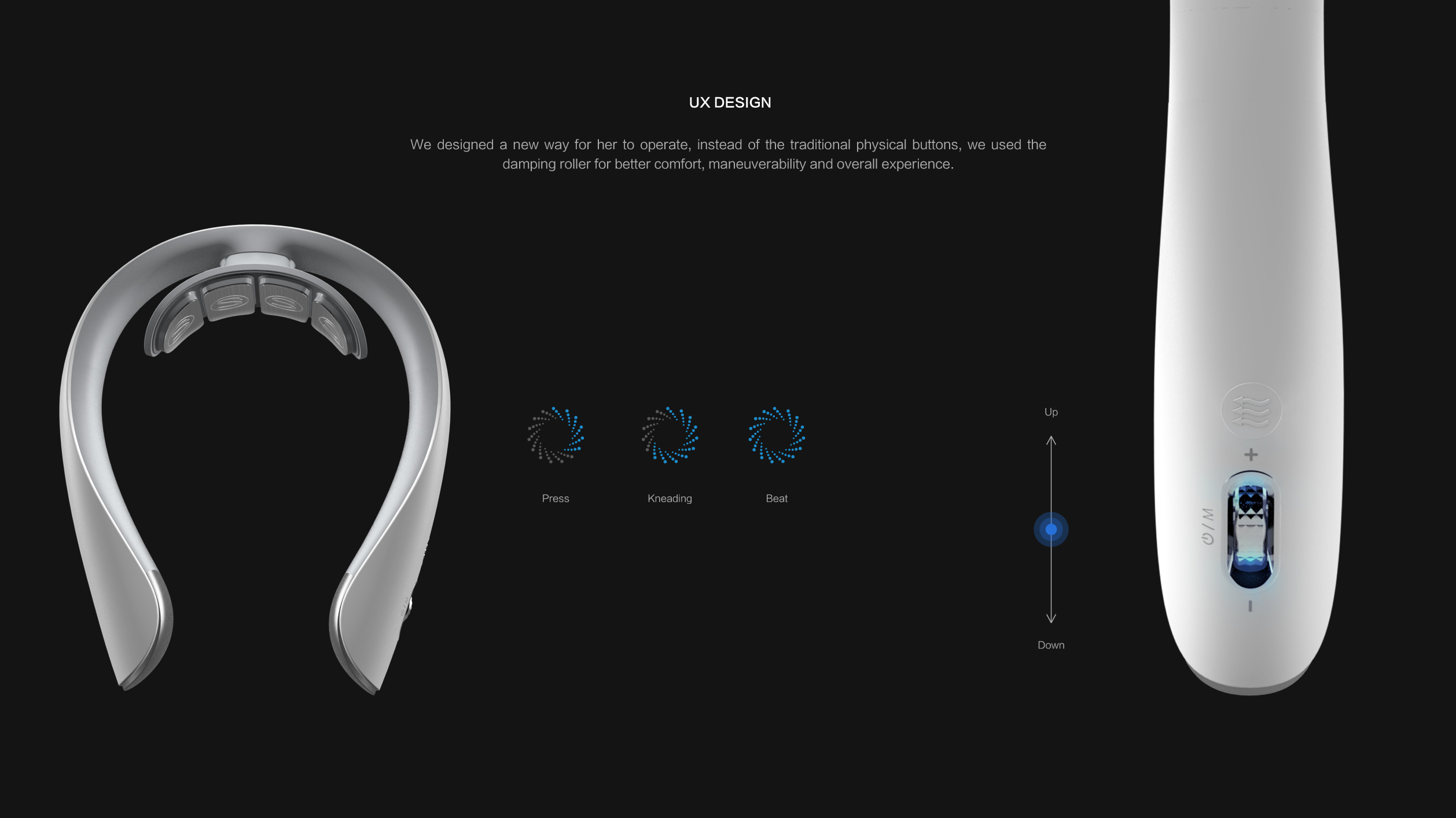 2020 if Award，2020 red dot award，SKG，Neck massage instrument，Smart wearable device，Designed，Cloud nest design，