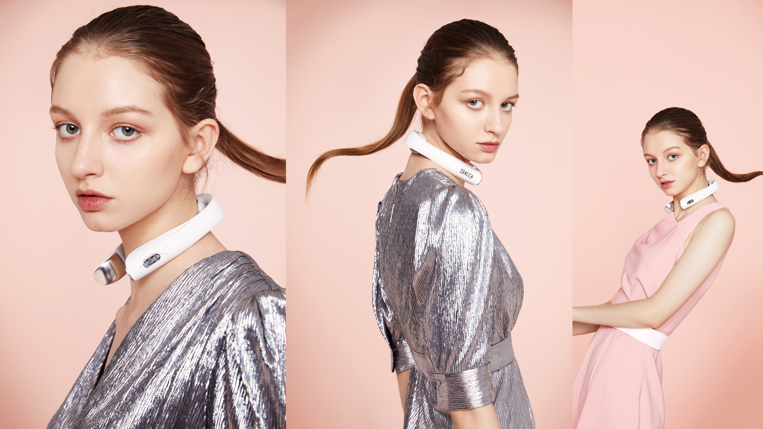 2020 if Award，2020 red dot award，SKG，Neck massage instrument，Smart wearable device，Designed，Cloud nest design，