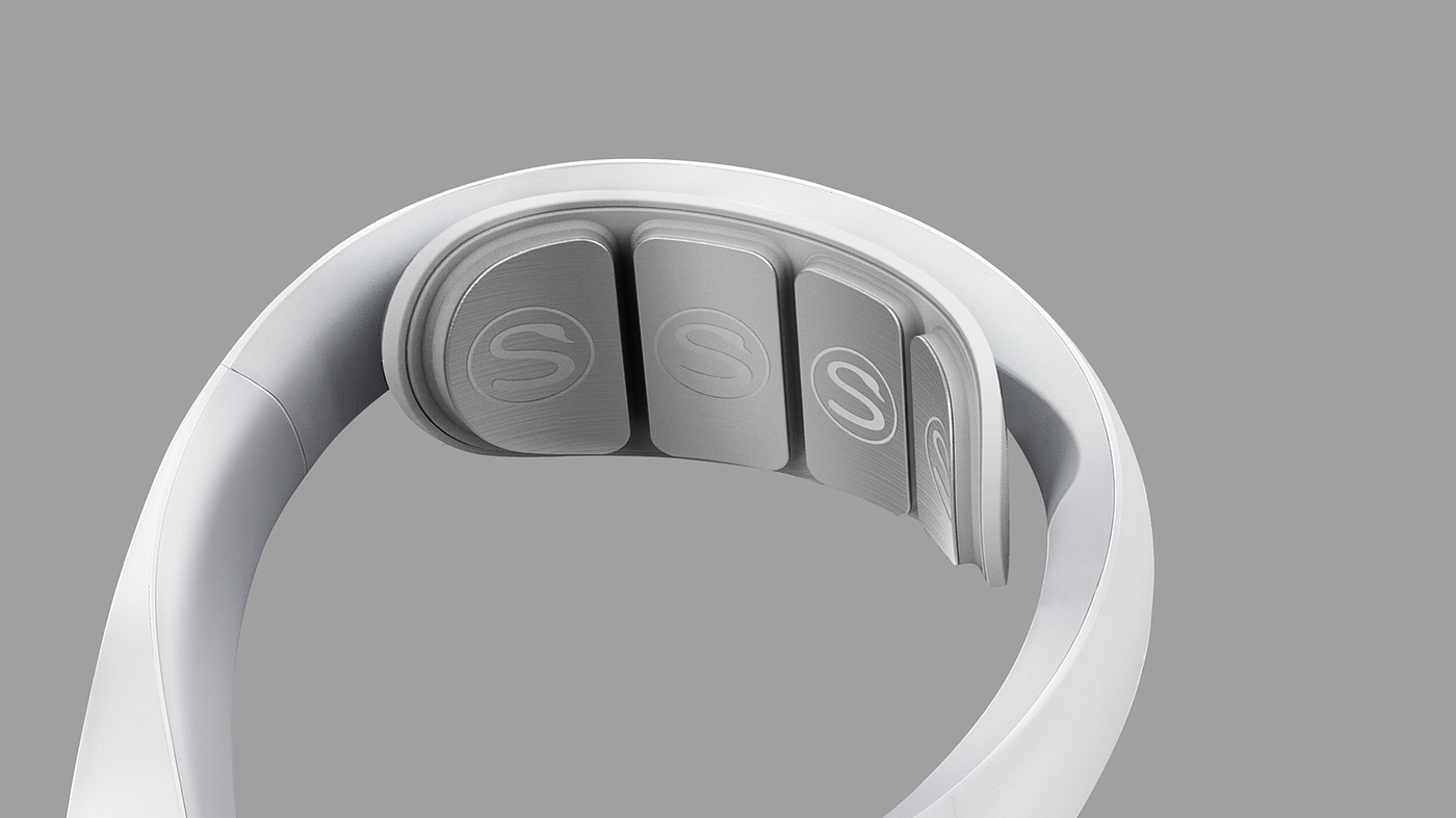 2020 if Award，2020 red dot award，SKG，Neck massage instrument，Smart wearable device，Designed，Cloud nest design，
