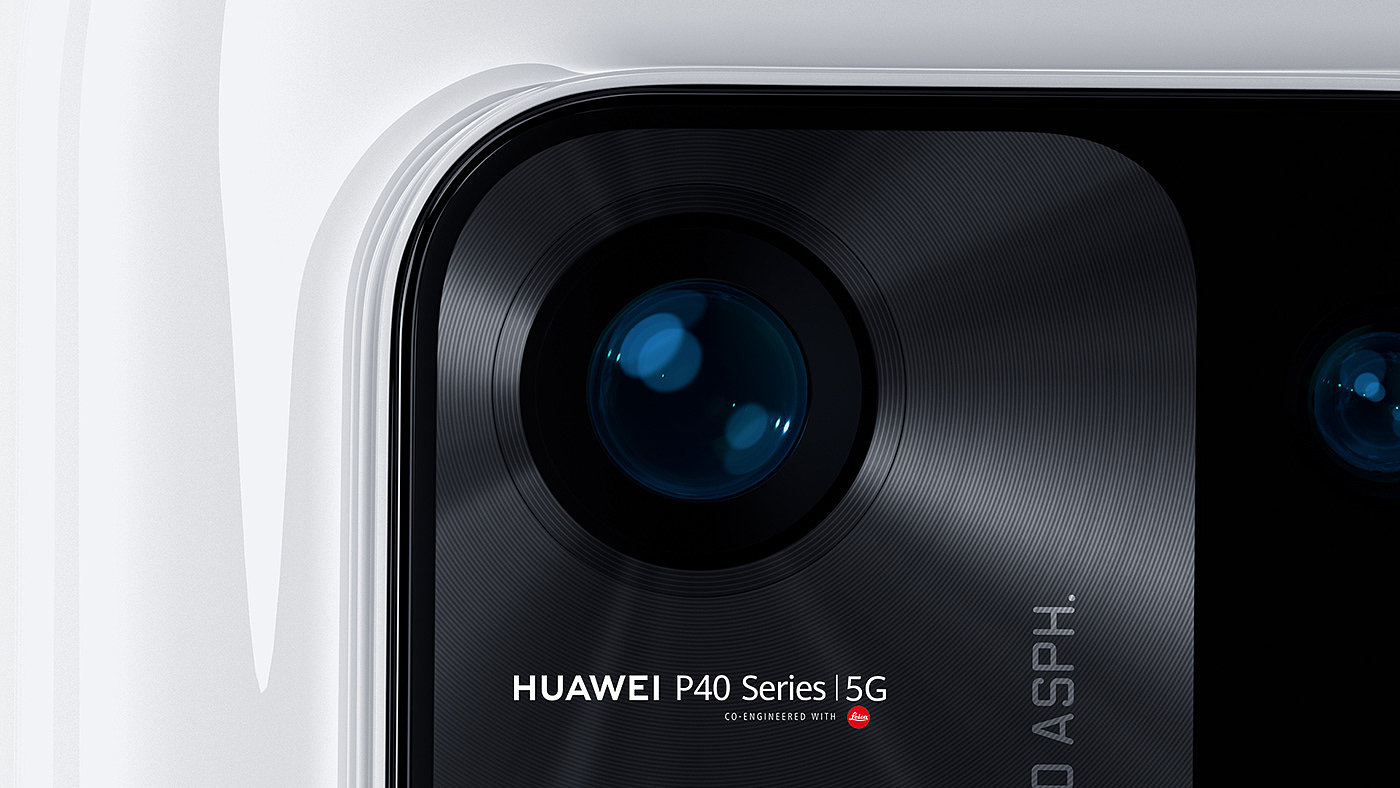 Huawei，P40，Minimalism，c4d，