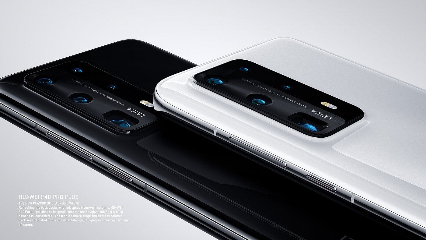 Huawei，P40，Minimalism，c4d，