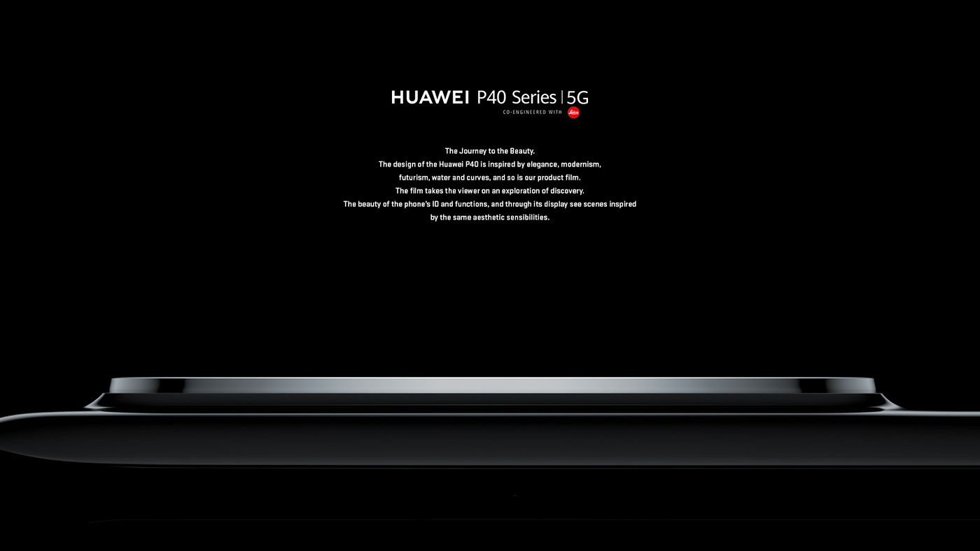 Huawei，P40，Minimalism，c4d，