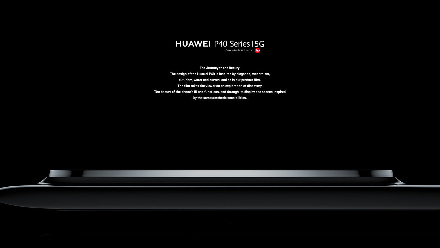 Huawei，P40，Minimalism，c4d，