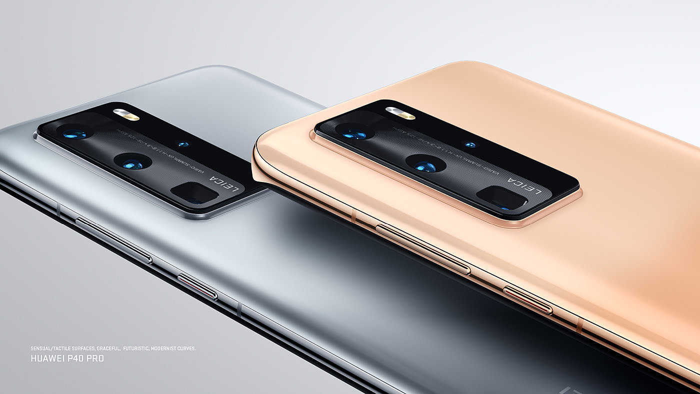Huawei，P40，Minimalism，c4d，