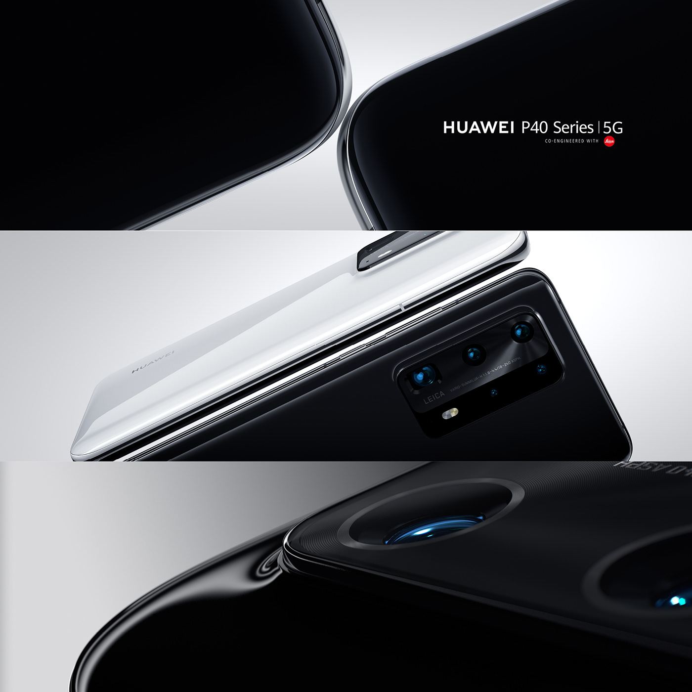 Huawei，P40，Minimalism，c4d，