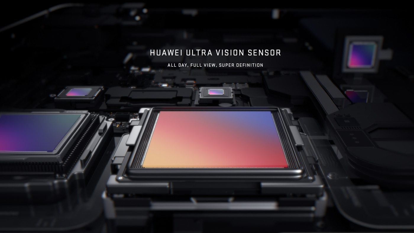 Huawei，P40，Minimalism，c4d，