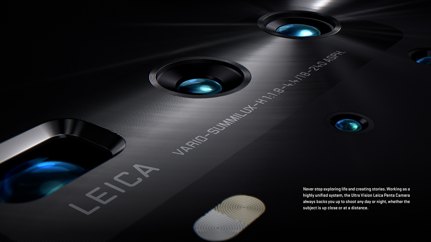 Huawei，P40，Minimalism，c4d，