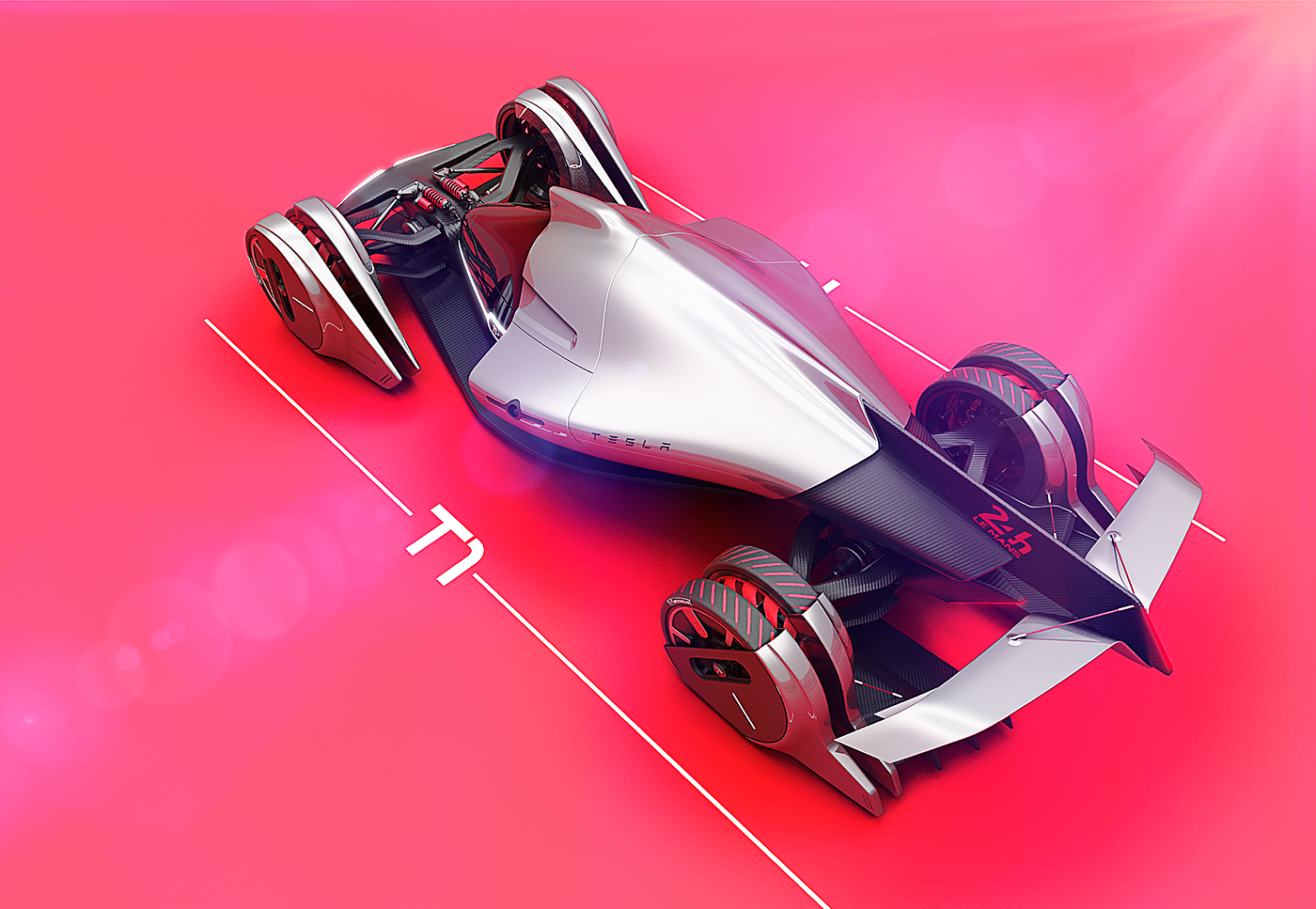 Tesla，racing，conceptual design，f1，t1，