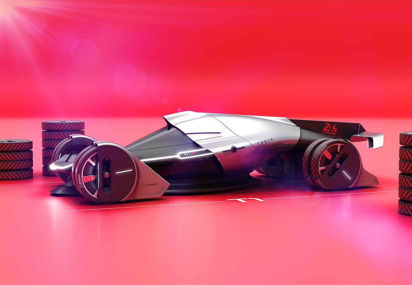 Tesla，racing，conceptual design，f1，t1，