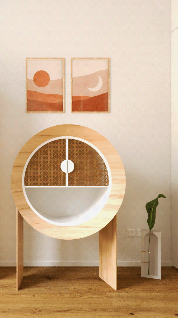 in January，furniture，indoor，Render，rod & dot，