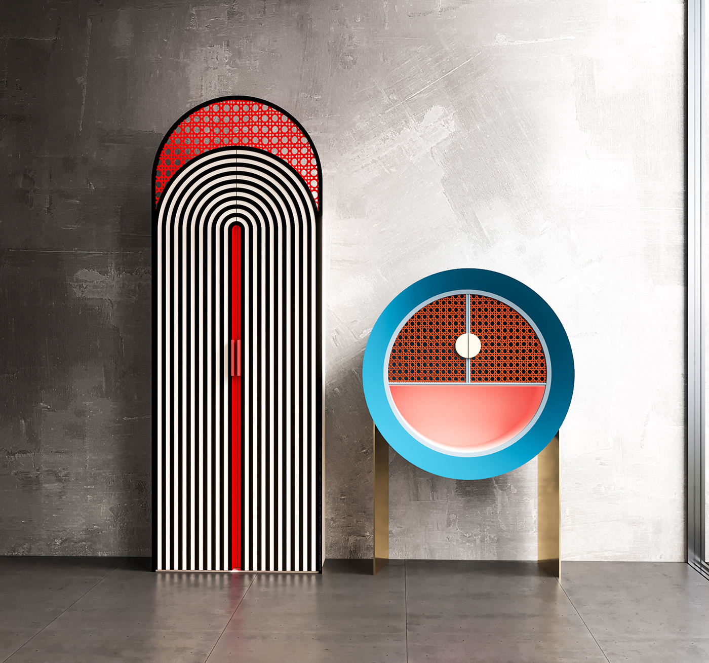 in January，furniture，indoor，Render，rod & dot，