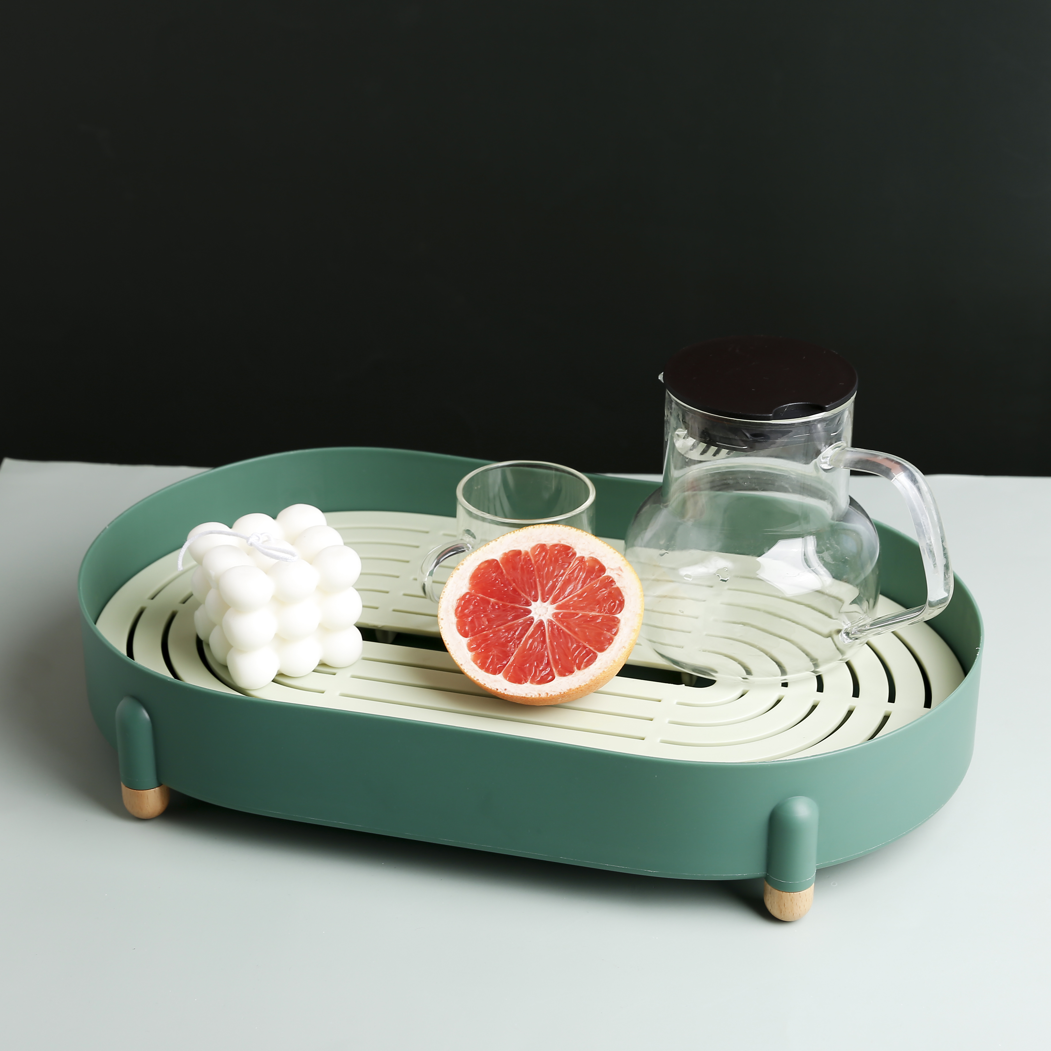 Household goods，tea tray，Double layer drain basket，Dopamine design，Daily necessities design，