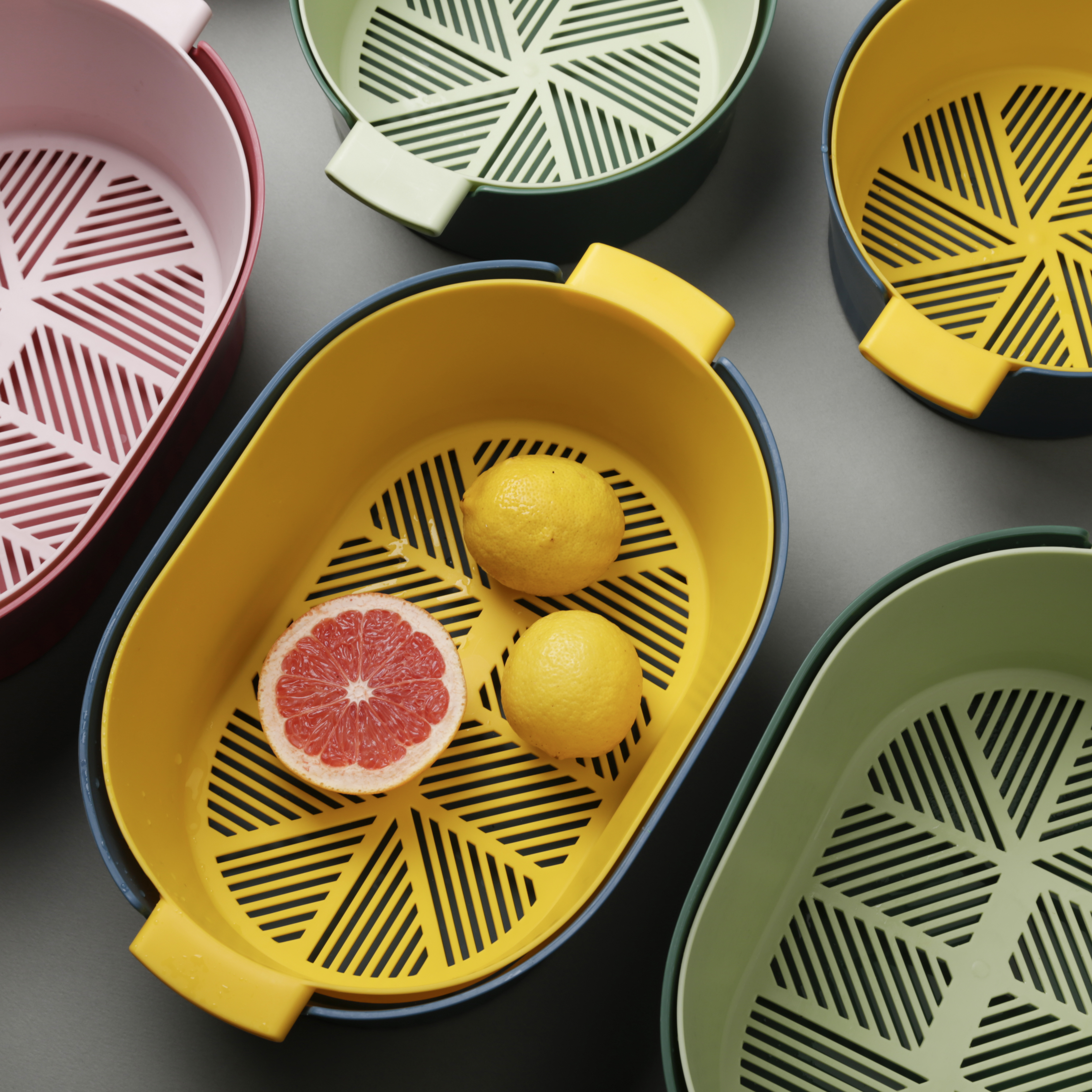 Household goods，tea tray，Double layer drain basket，Dopamine design，Daily necessities design，