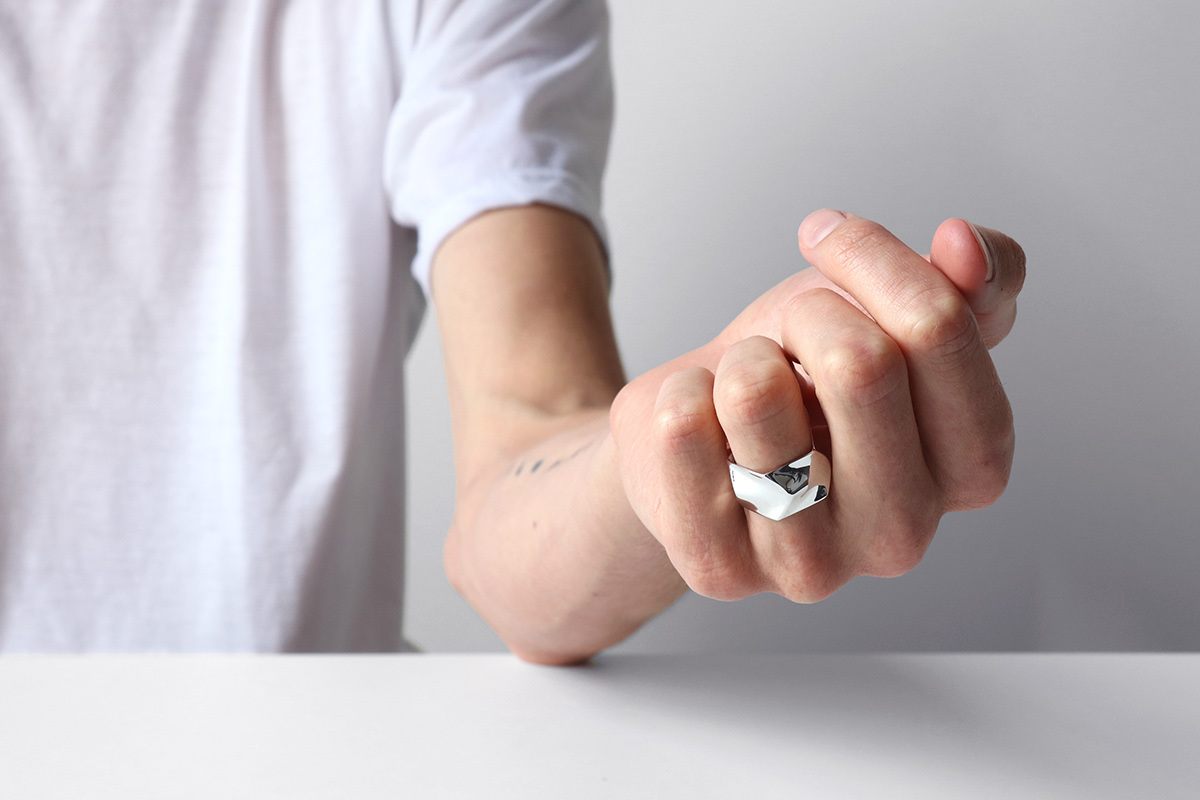 fluxring，Ring，Bracelet ，Liquid texture，Pentagonal，pretty，