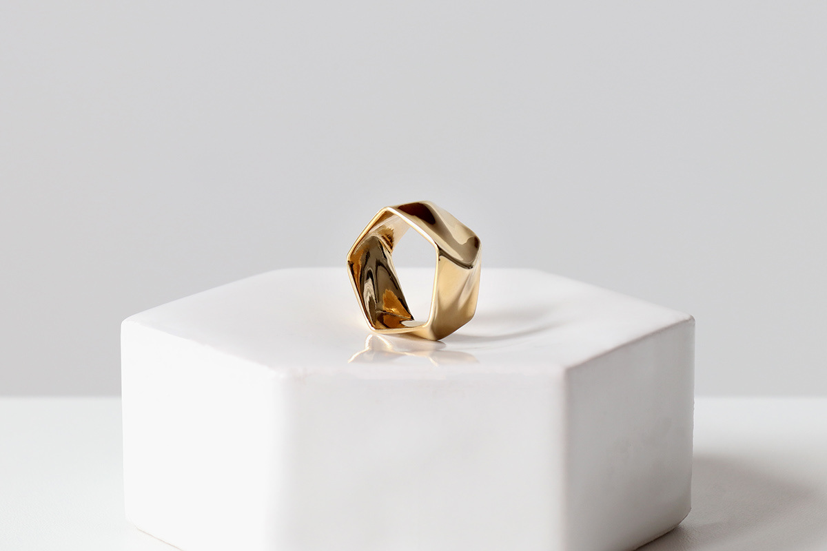 fluxring，Ring，Bracelet ，Liquid texture，Pentagonal，pretty，