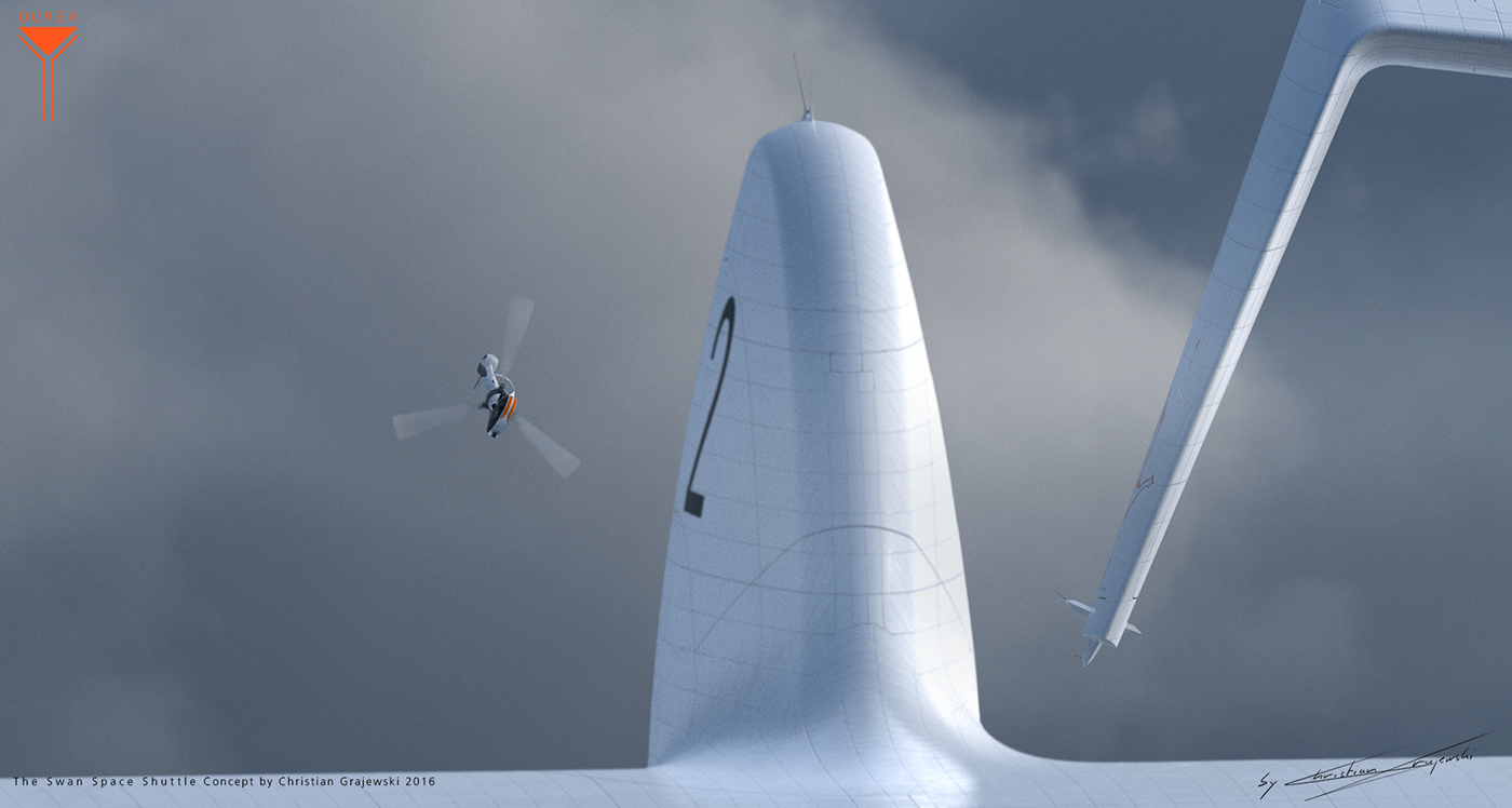 space shuttle，appearance，Modeling design，Model modeling，Hand drawn，