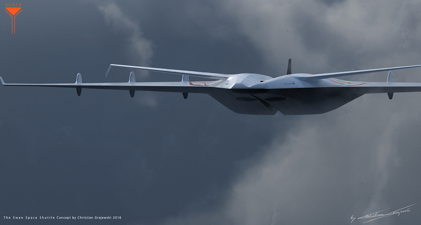 space shuttle，appearance，Modeling design，Model modeling，Hand drawn，