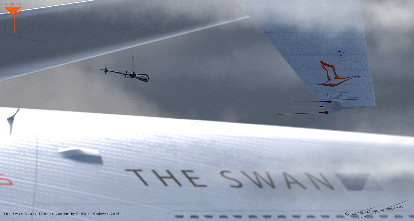 space shuttle，appearance，Modeling design，Model modeling，Hand drawn，