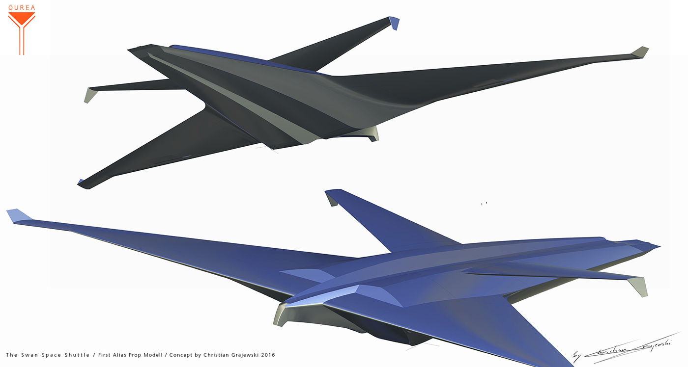 space shuttle，appearance，Modeling design，Model modeling，Hand drawn，