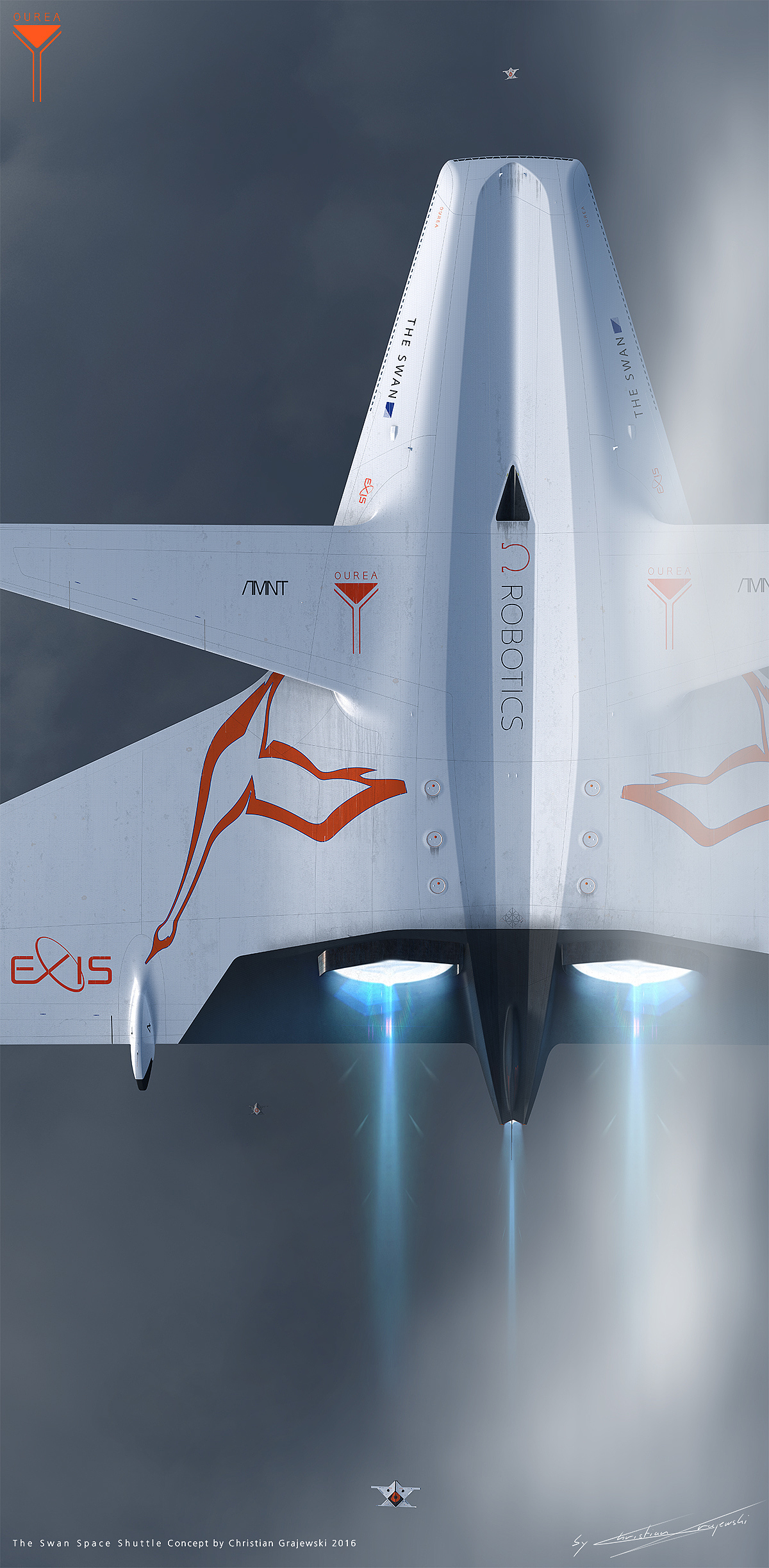 space shuttle，appearance，Modeling design，Model modeling，Hand drawn，