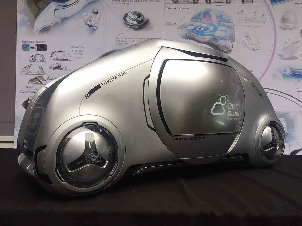 conceptual design，Minibus，Imagine the future，Scanning car，Automobile design，