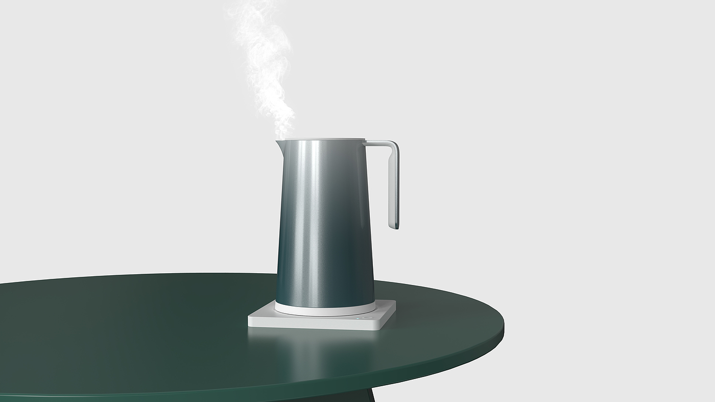 kettle，Simplicity，Gradual change，Color matching，household electrical appliances，atmosphere，innovate，