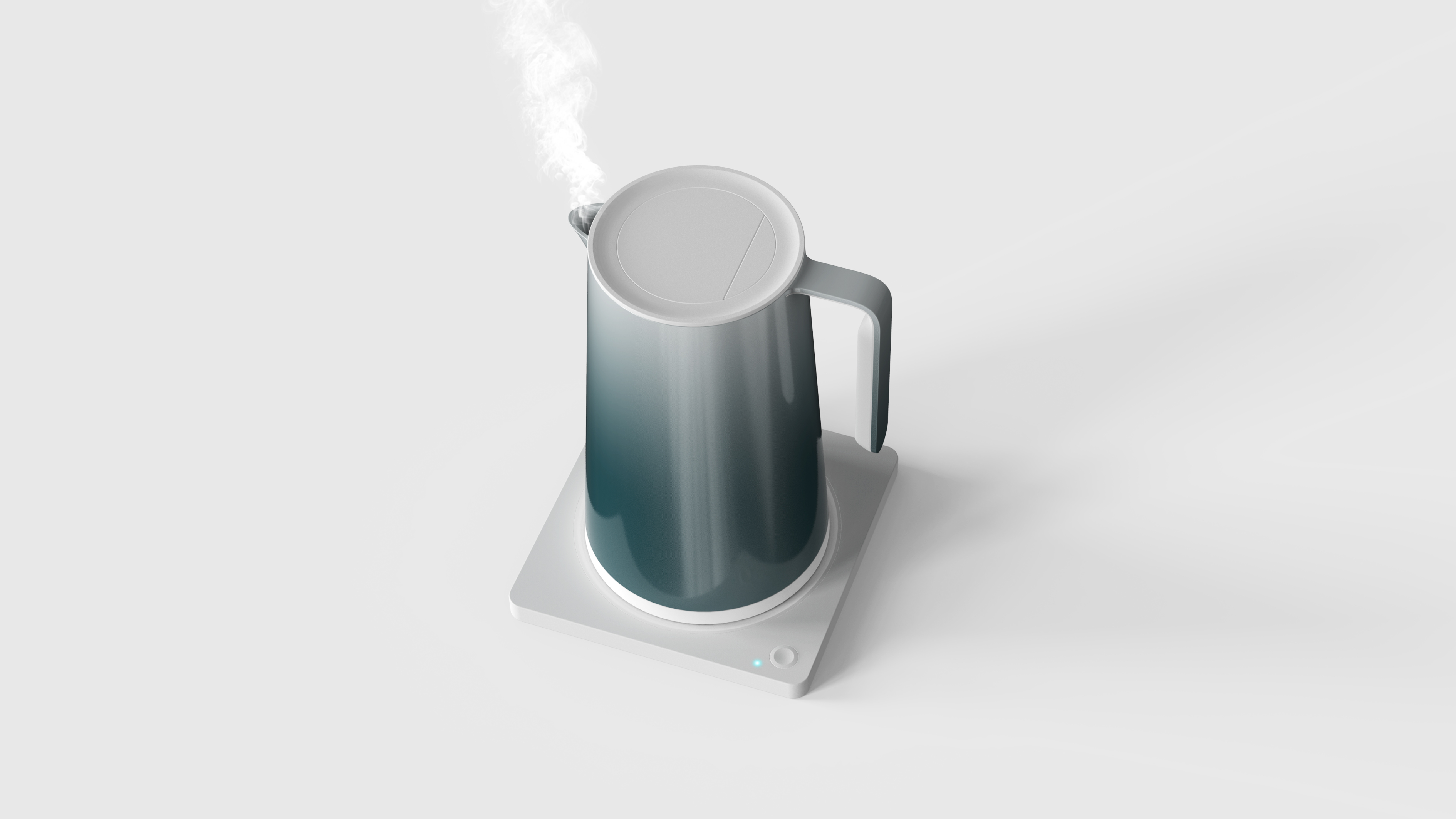 kettle，Simplicity，Gradual change，Color matching，household electrical appliances，atmosphere，innovate，