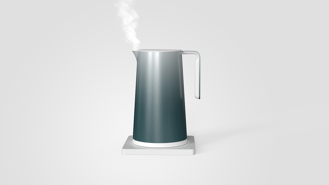 kettle，Simplicity，Gradual change，Color matching，household electrical appliances，atmosphere，innovate，