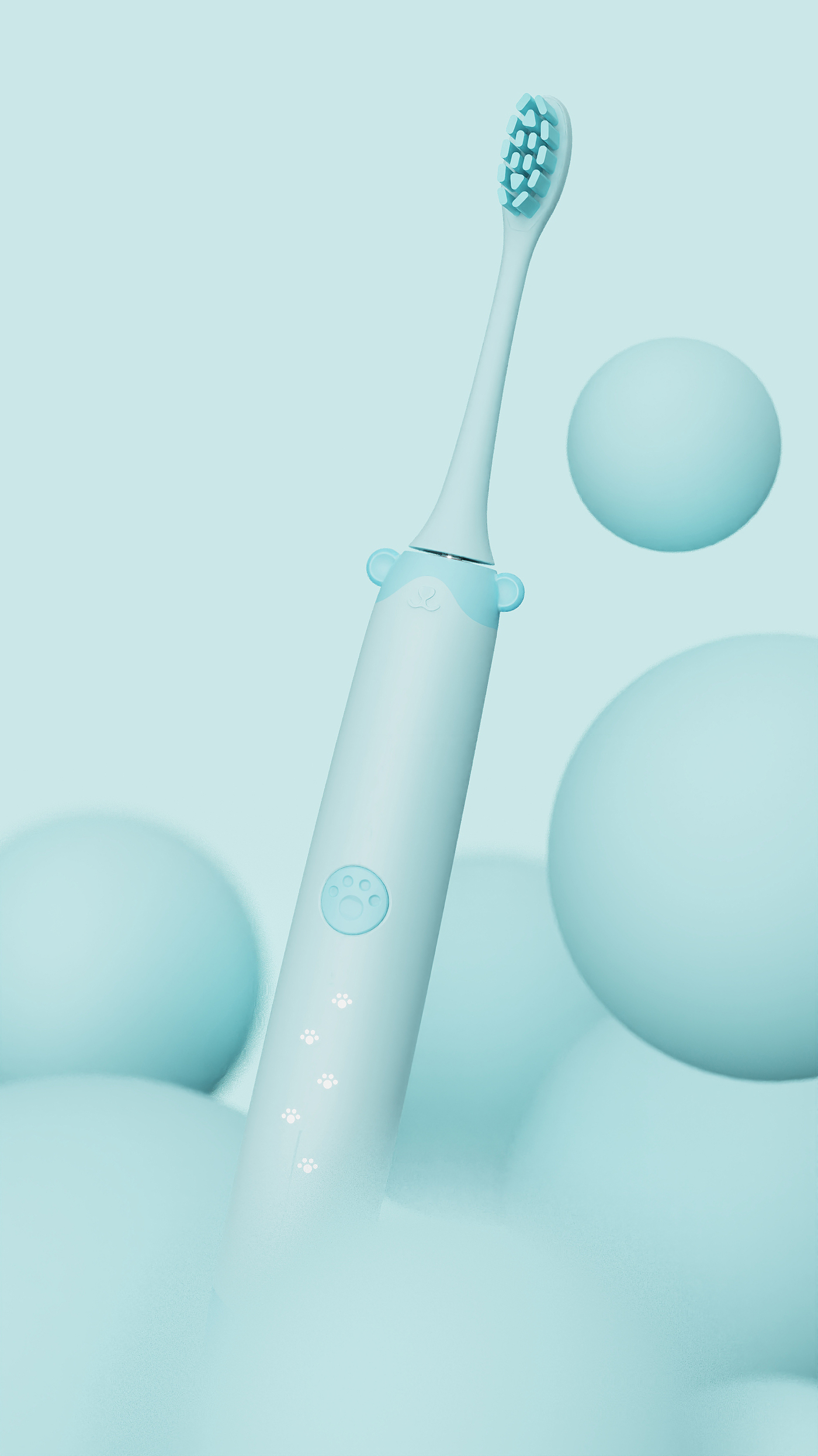 Children's toothbrush，product design，