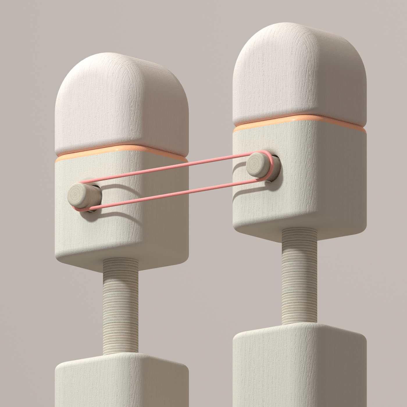 Sculpture，woodiness，connect，