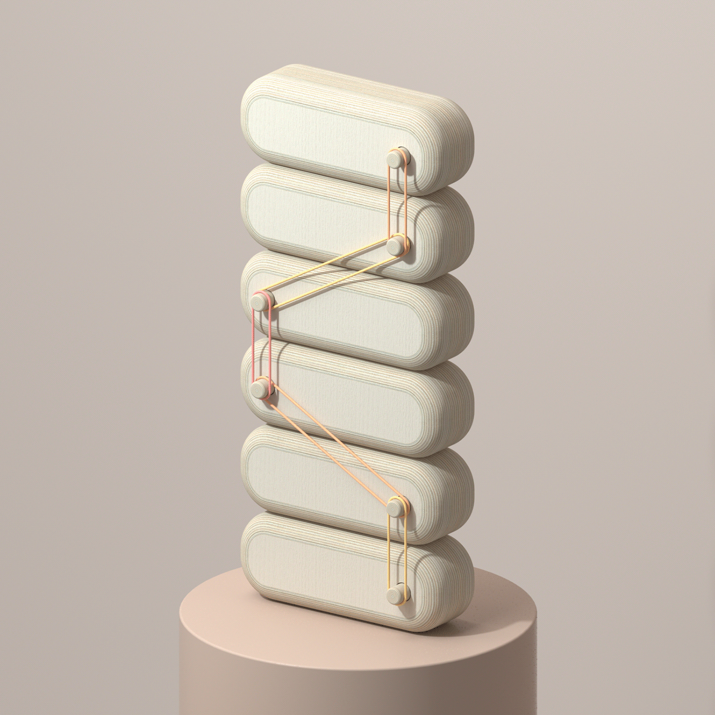 Sculpture，woodiness，connect，