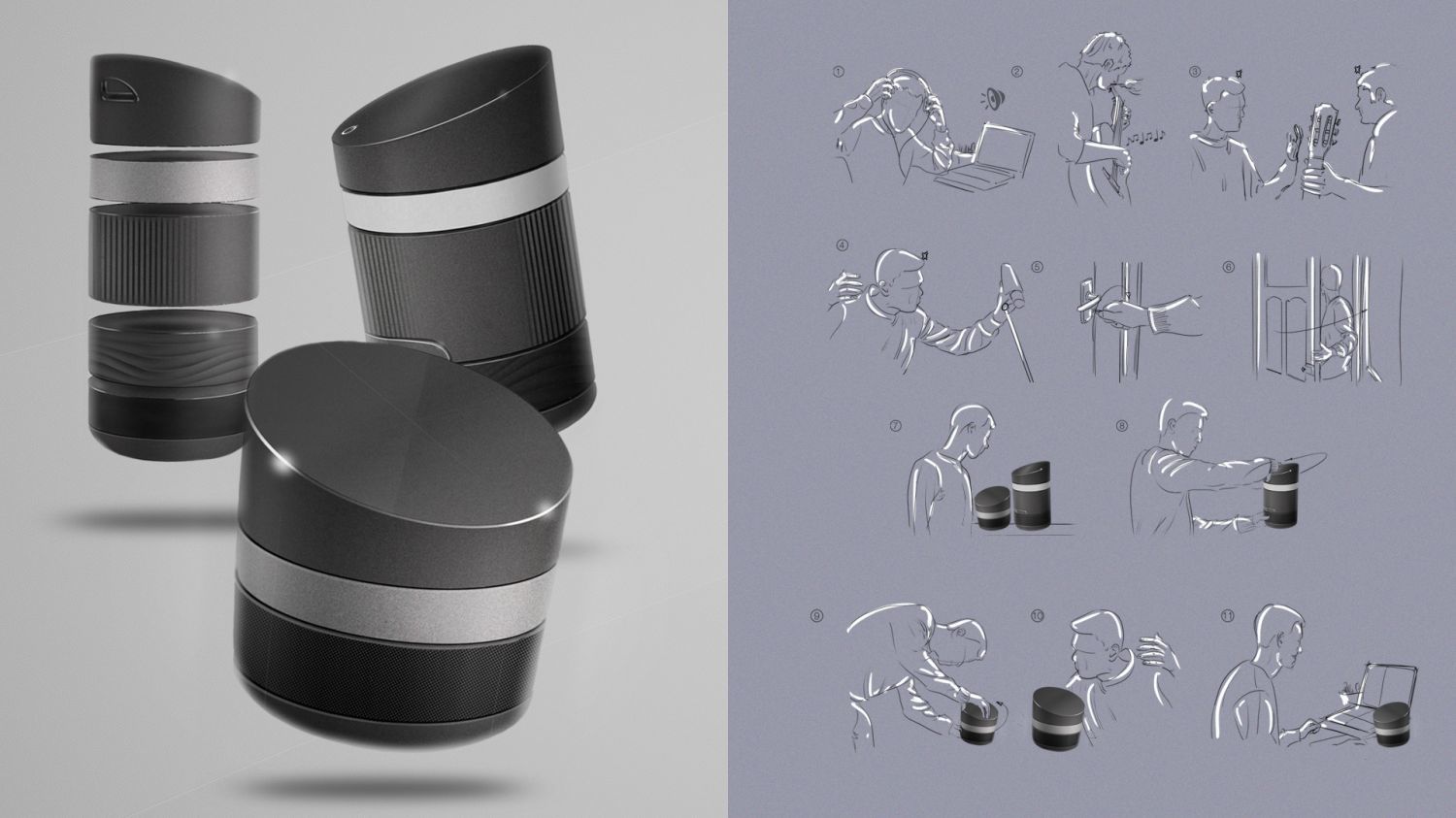 air cleaner，Modular design，industrial design，Home appliance design，