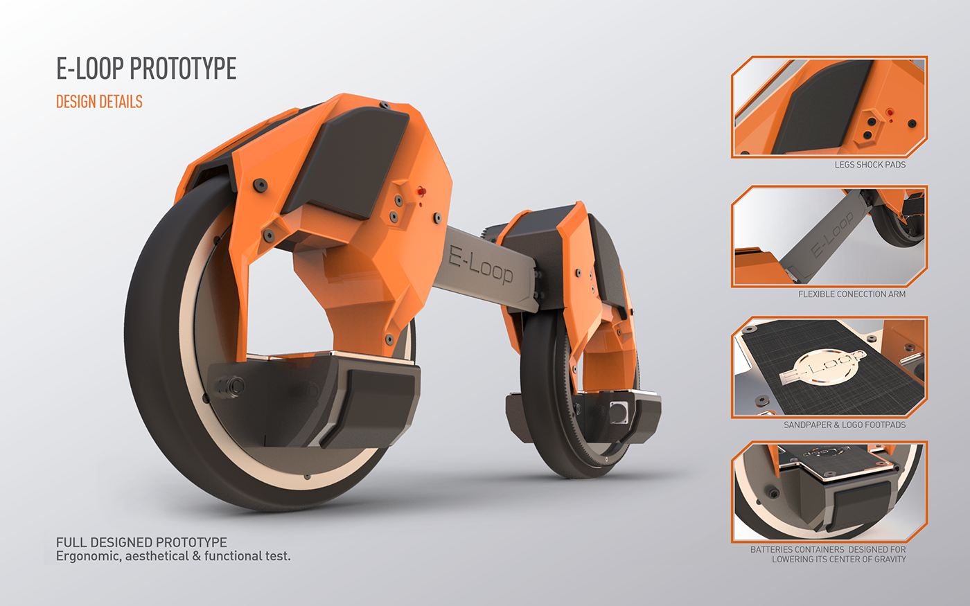 e-loop，Electric bicycle，industrial design，Scooter design，