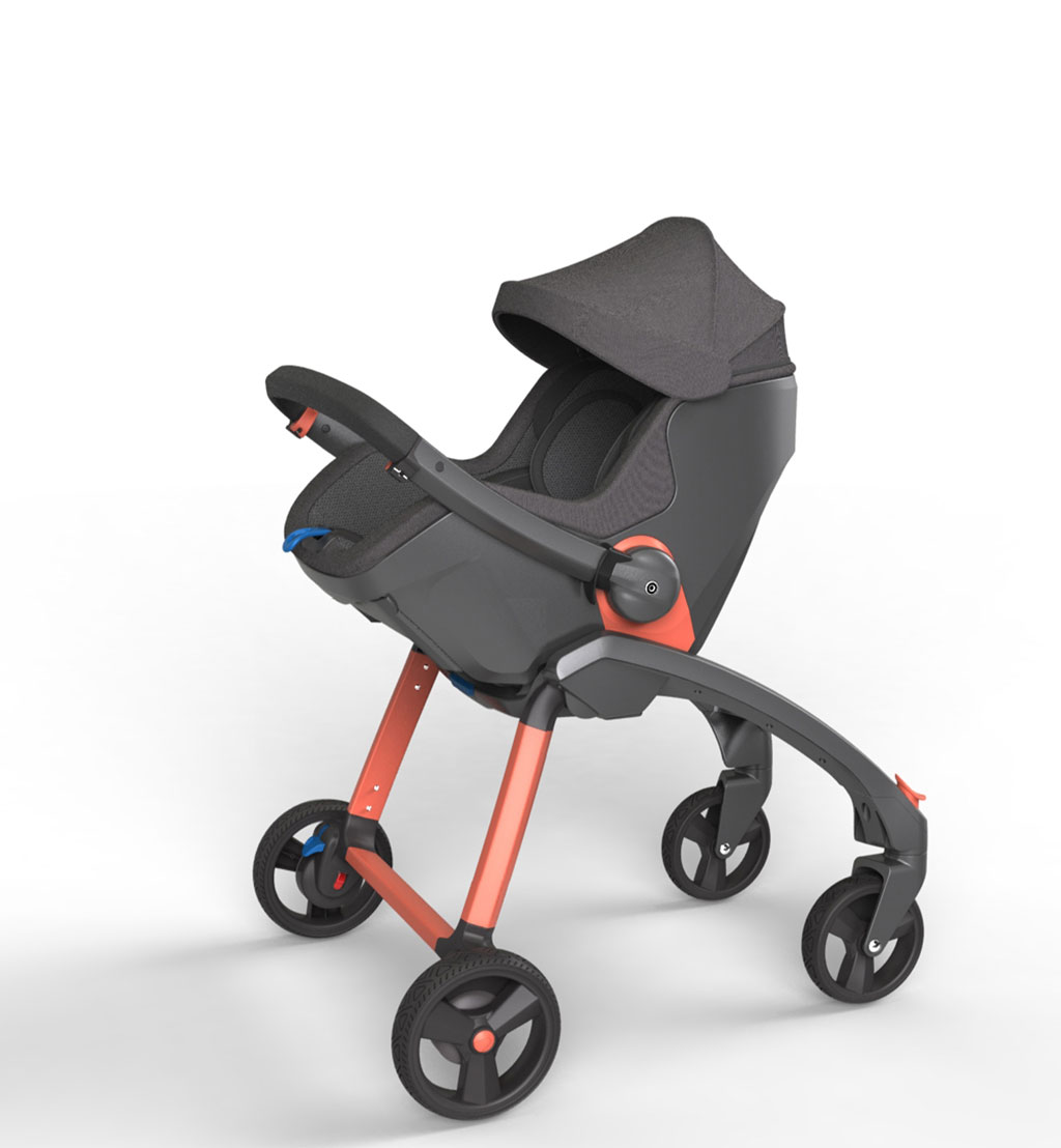 Smart Infant Carrier，2020 red dot design concept award，Baby safety seat，Baby stroller，