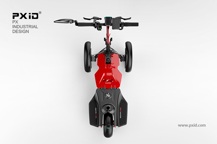 pxid，Scooter design，Design of electric reverse Three Wheel Scooter，Design of electric scooter，Body feeling car design，Design of walking tools for the elderly，Product oriented industrial design，