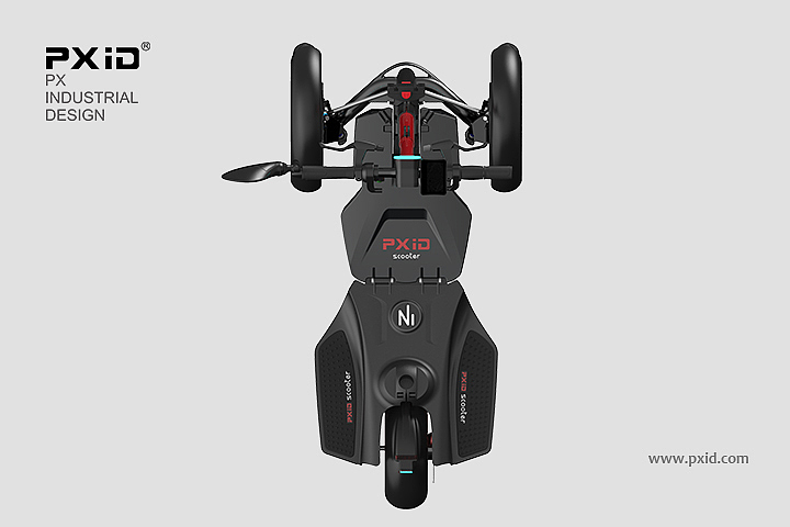 pxid，Scooter design，Design of electric reverse Three Wheel Scooter，Design of electric scooter，Body feeling car design，Design of walking tools for the elderly，Product oriented industrial design，