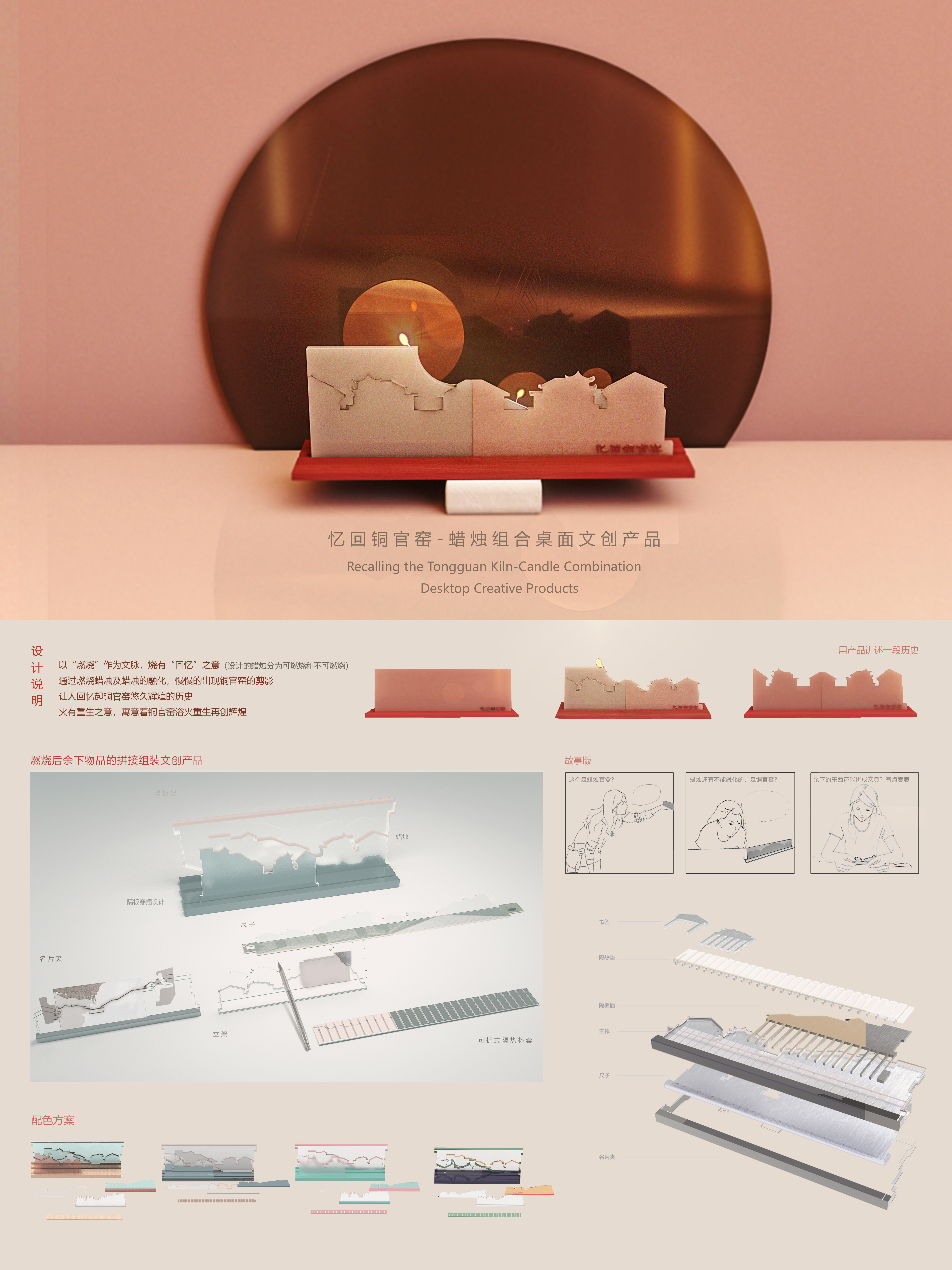 Cultural creation，candle，Hunan Cultural and creative，Combination products，burning，Desktop cultural creation，