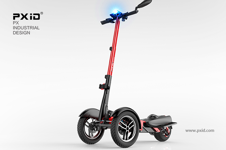 pxid，Scooter design，Design of electric reverse Three Wheel Scooter，Design of electric scooter，Body feeling car design，Design of walking tools for the elderly，Product oriented industrial design，